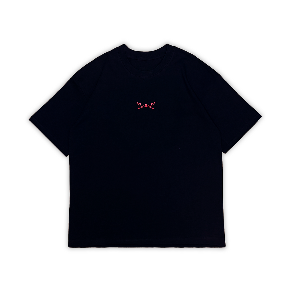 "I'm Not Here to Date I’m Here to Rave" Oversized Rave Tee | Black