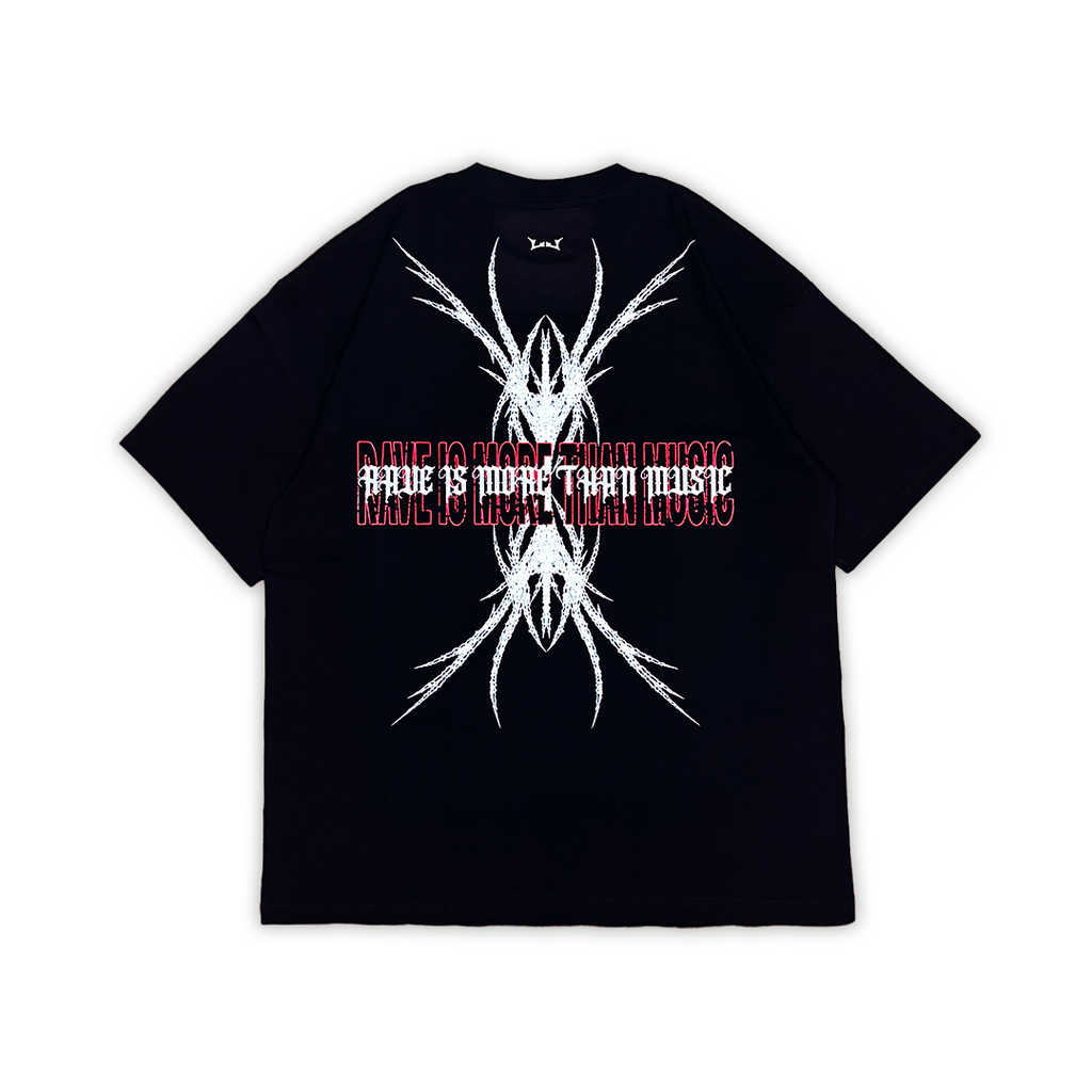 "Rave Is More Than Music" Oversized Rave Tee | Black