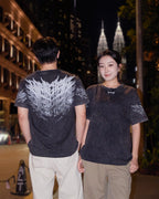 "Relentless" Washed Oversized Tee | Black