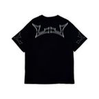 Stacked Logo Oversized Tee | Black