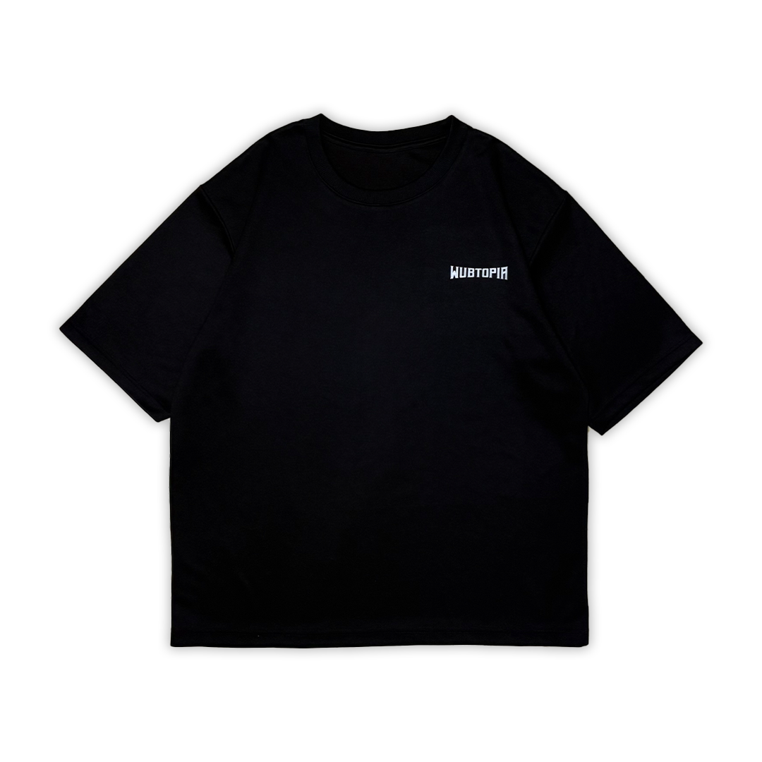 “wubwub” Oversized Tee | Black